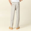 Pantalon chino large à pinces beige homme