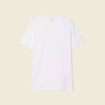 T-shirt col V homme Instinct blanc homme