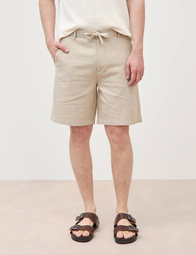 Bermuda vert olive homme