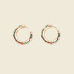 Boucles d'oreilles créoles couleur or femme