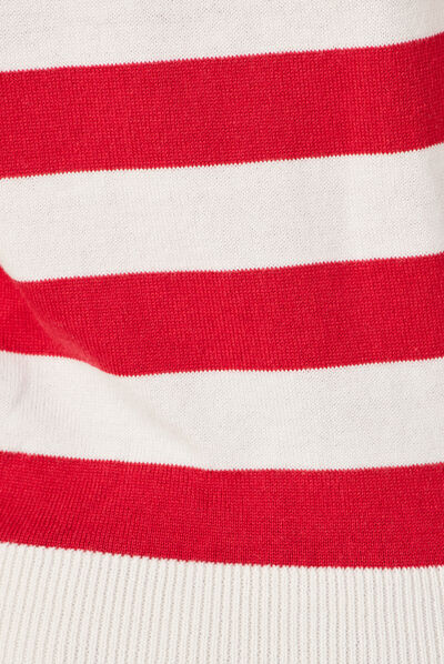 Débardeur pull sans manches rouge clair femme