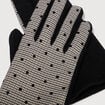 Gants avec doublure noir femme