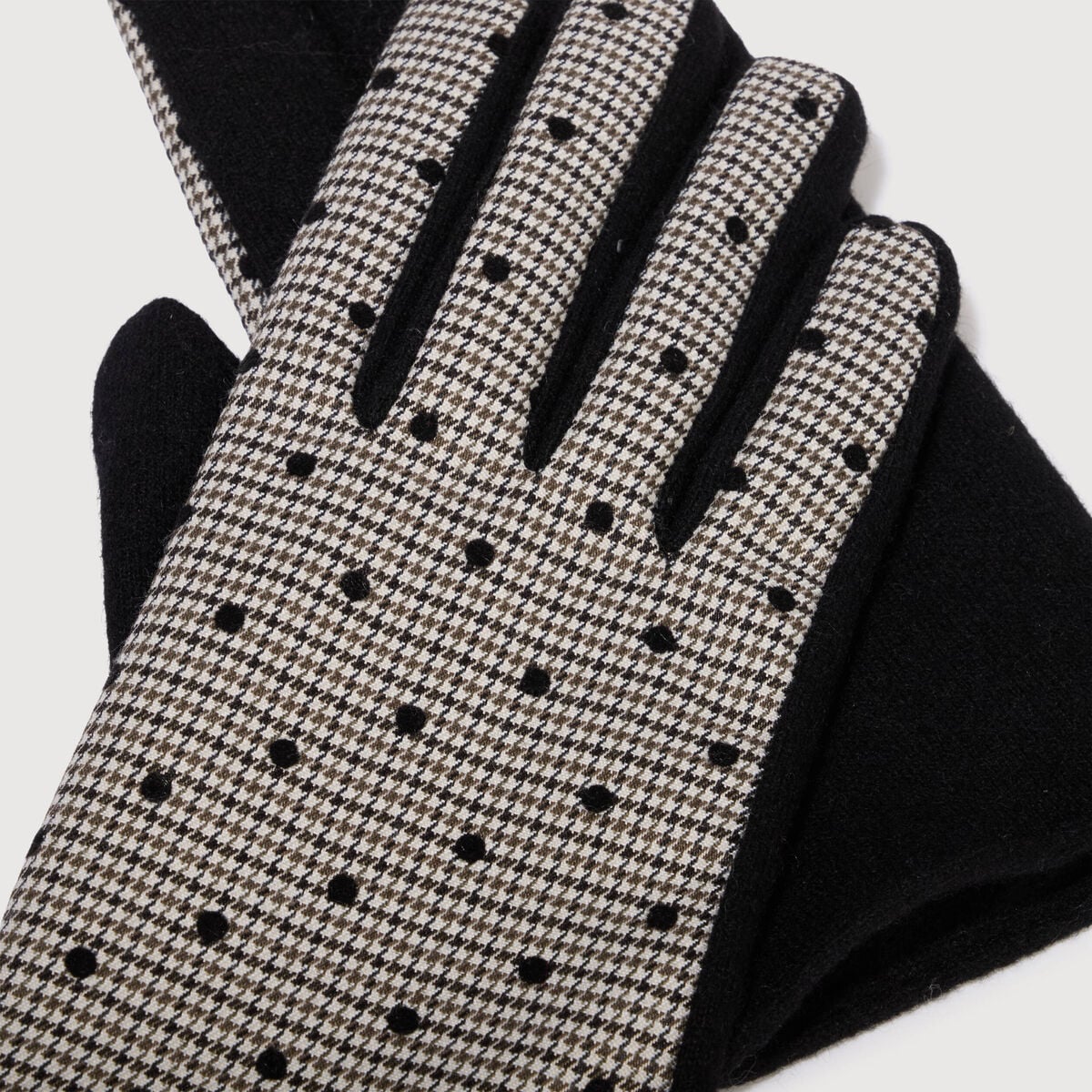 Gants avec doublure noir femme