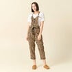 Salopette droite 7/8ème camel femme