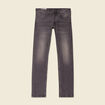 Jeans straight 5 poches denim gris homme