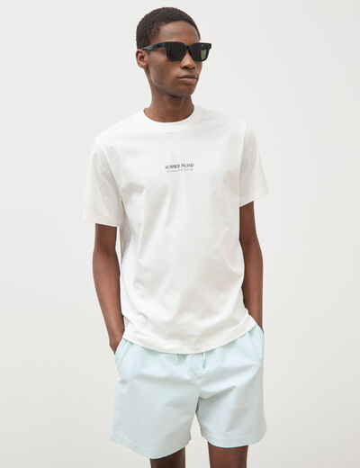 Short de bain bleu gris homme