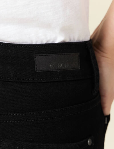 Jeans Vanessa - slim 7/8ème denim noir femme