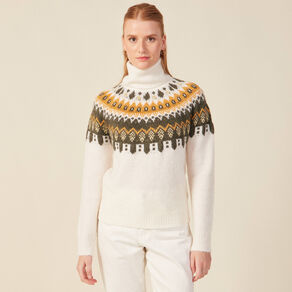 pull manches longues col roule ecru femme Pull manches longues col roulé ecru femme