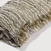 Foulard pliss&eacute; taupe homme