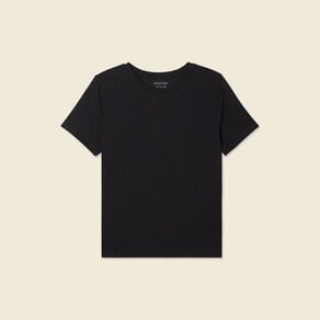 t shirt manches courtes noir femme T-shirt manches courtes noir femme