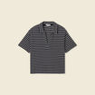 Polo manches courtes noir femme
