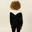 Pull manches longues ecru femme