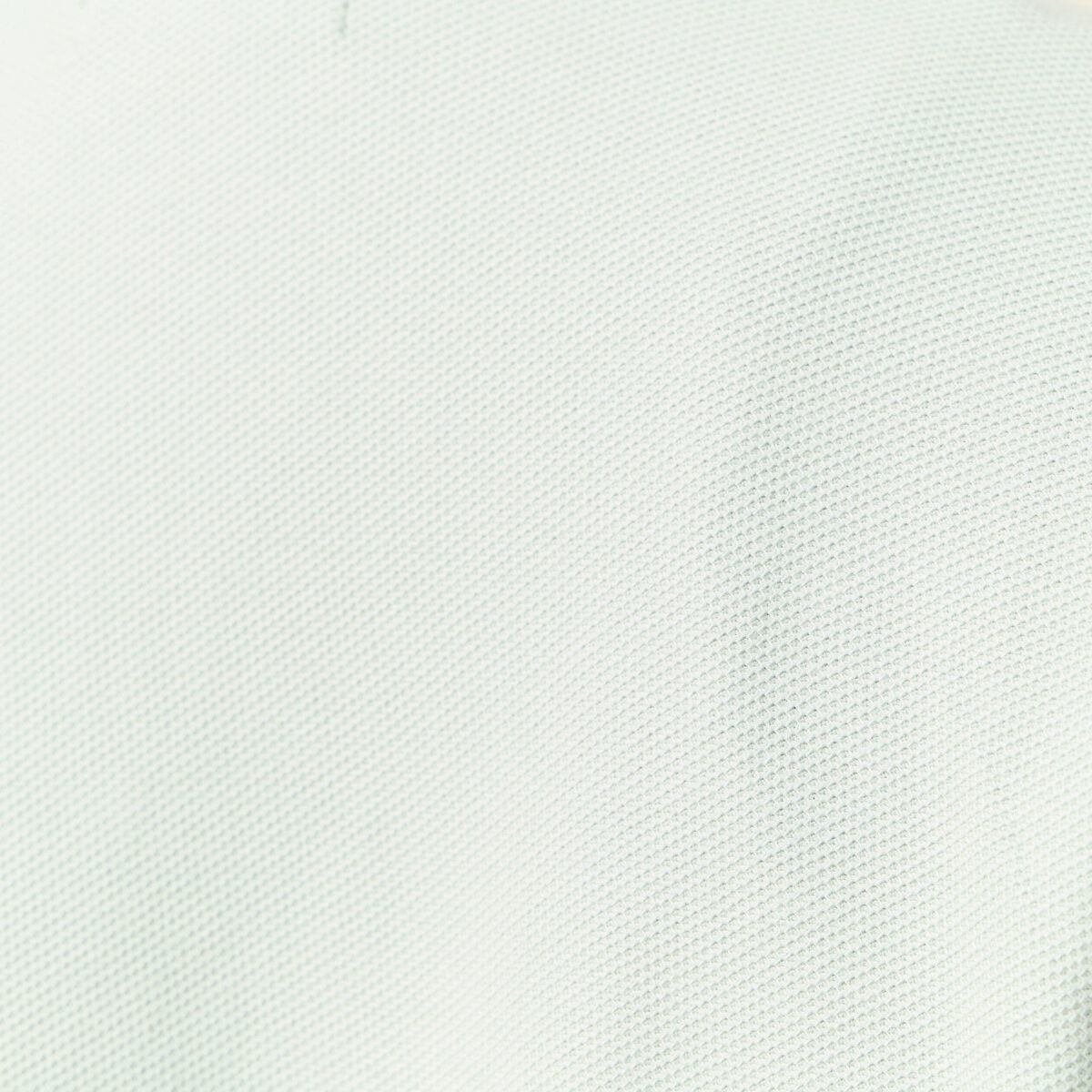 Polo cintr&eacute; manches courtes en coton vert clair homme