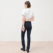 Jeans regular 5 poches denim brut rinse femme