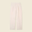 Pantalon large à pinces sable femme