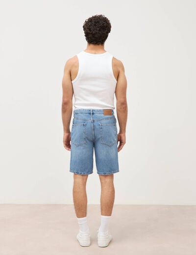 Bermuda en jeans denim stone homme