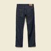 Jeans straight longueur 32 en coton denim brut rinse homme
