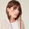 Boucles d'oreilles pendantes sable femme