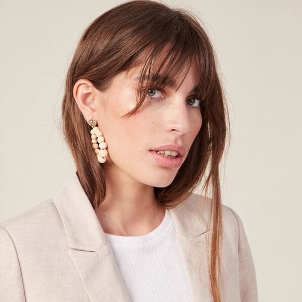 boucles doreilles pendantes sable femme Boucles d'oreilles pendantes sable femme
