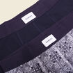 Lot 2 boxers bleu marine homme