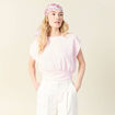 T-shirt manches courtes rose clair femme