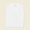 Pull éco-responsable ecru femme
