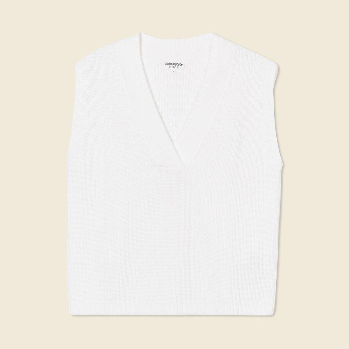 Pull éco-responsable ecru femme