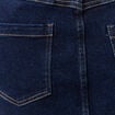 Jupe midi droite en jean denim brut femme