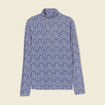 T-shirt manches longues bleu femme
