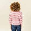 T-shirt manches 3/4 rouge femme