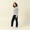 Pull manches longues ecru femme