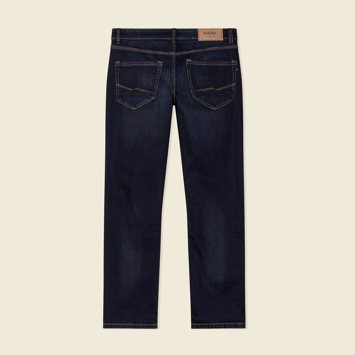 Jeans regular éco-responsable denim brut homme