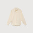 Chemise manches longues fluide creme femme
