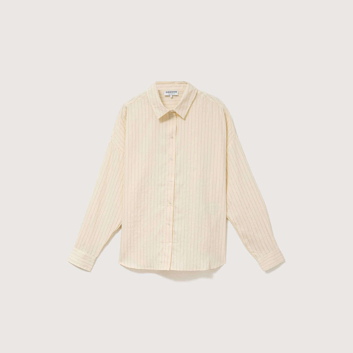 Chemise manches longues fluide creme femme