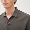 Polo manches courtes vert fonc&eacute; homme