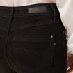 Jeans slim taille haute denim noir femme