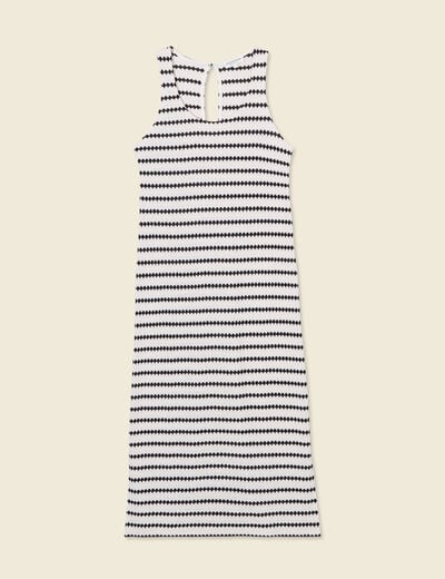 Robe longue éco-responsable blanc femme