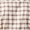 Chemise &agrave; carreaux en coton ecru homme