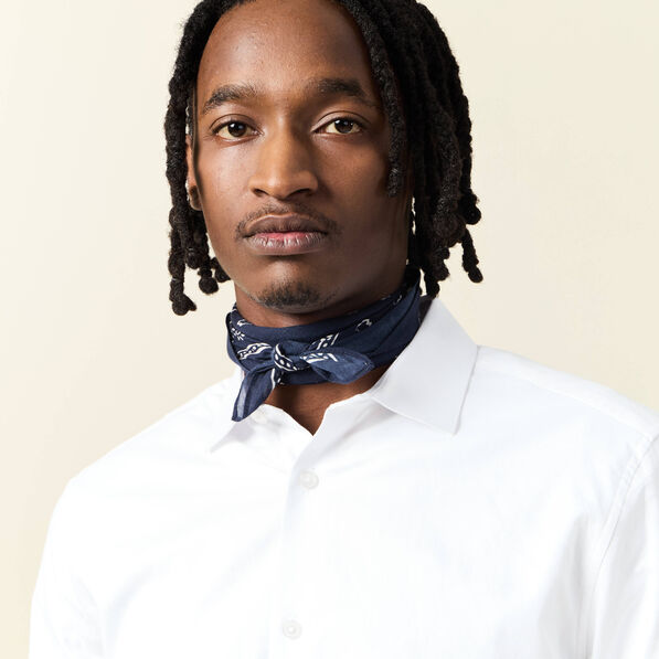 foulard bleu marine homme Foulard bleu marine homme