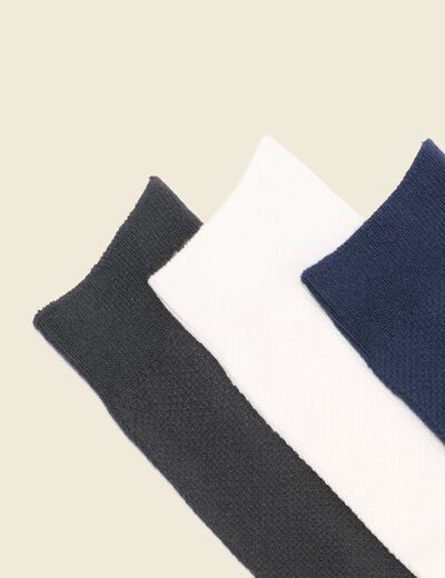 Lot de 3 paires de chaussettes bleu marine homme