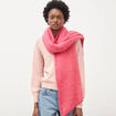 &Eacute;charpe maille duveteuse rose cerise femme
