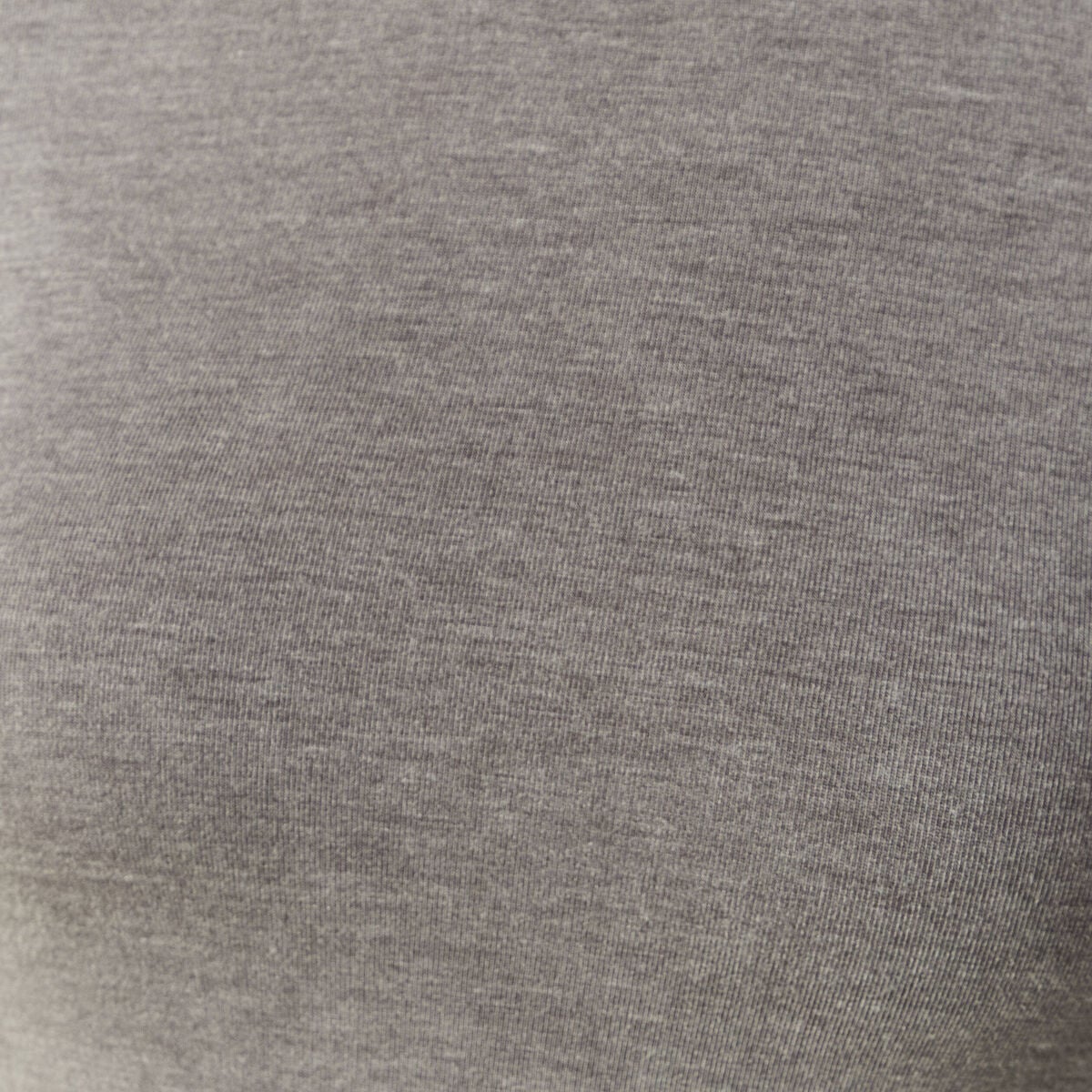 T-shirt cintr&eacute; manches longues col rond gris fonc&eacute; femme