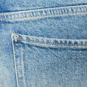 Jeans straight denim dirty femme