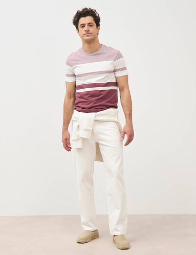 T-shirt manches courtes vieux rose homme