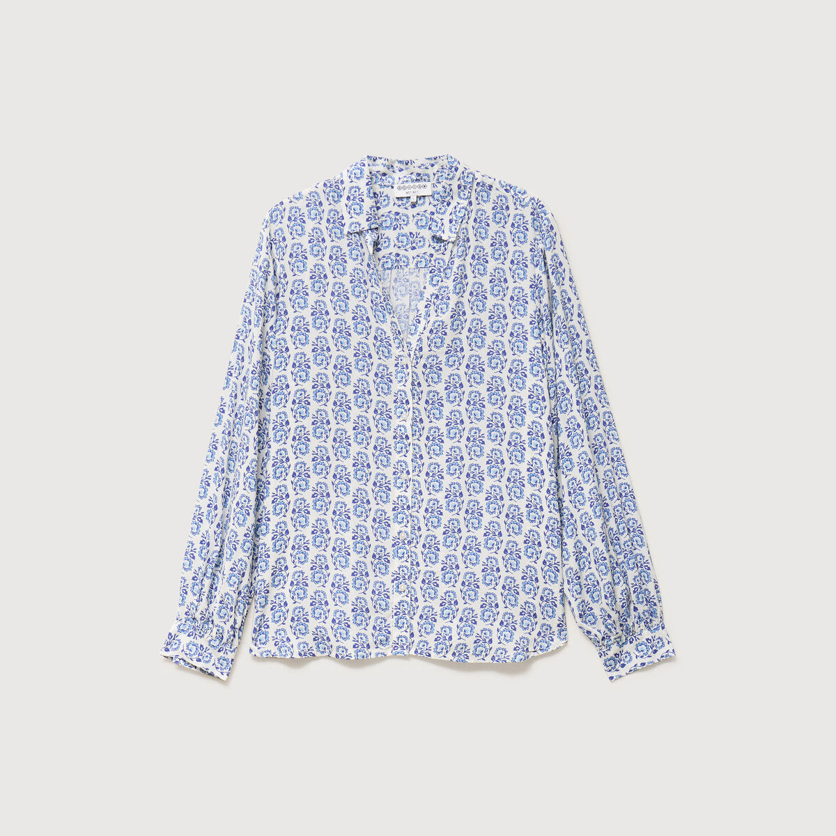 Blouse manches longues blanc femme