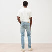 Jeans slim 5 poches longueur 32 denim used homme