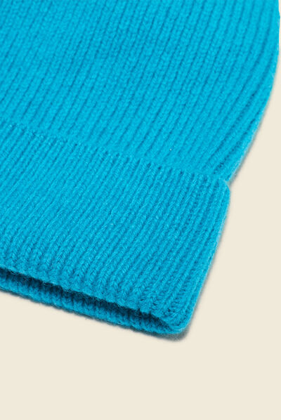 Bonnet made in Saint-Malo bleu turquoise femme