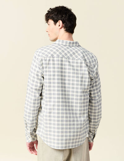 Chemise manches longues beige homme