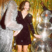 Robe cintrée sequins noir femme