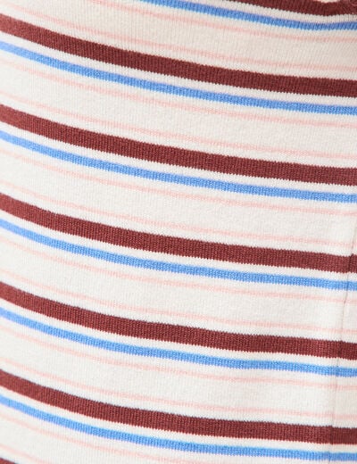 Polo manches courtes ecru femme
